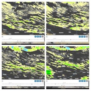 Prognozowany rodzaj i natężenie opadów na czwartek, źródło: prognoza numeryczna ICM, model UM 1.5 km