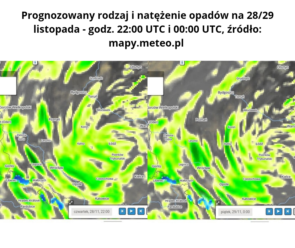 Prognozowany rodzaj i natężenie opadów na 28 listopada - godz. 6_00 UTC i 8_20241127_121438_0000